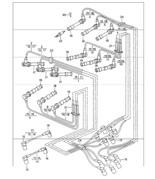 Diagram 901-02 Porsche Cayenne 3.2L V6 2003>> Materiale elettrico