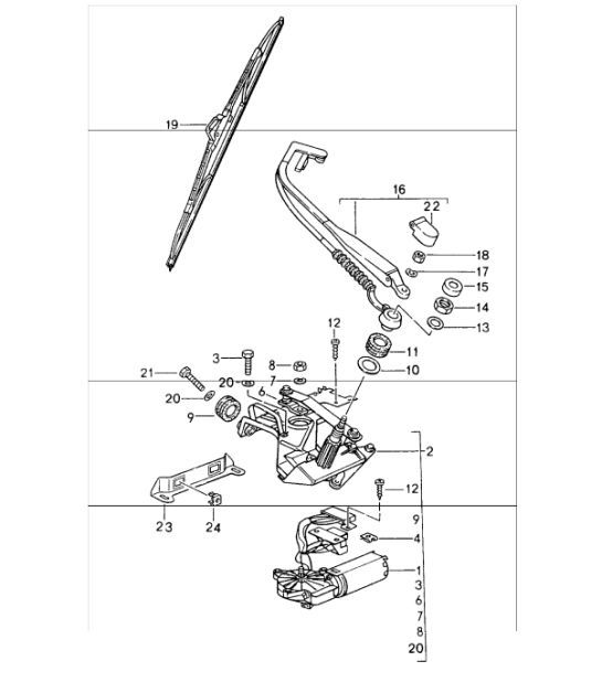 Diagram 904-05 Porsche 996 C4 3.4L 1997-08/01 电子设备