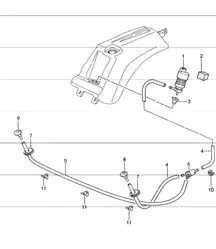 headlight washer system 993 M288 1994-98