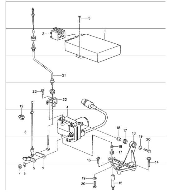 Diagram 907-00 Porsche 991 R 4.0L (500 Bhp) Electrical equipment