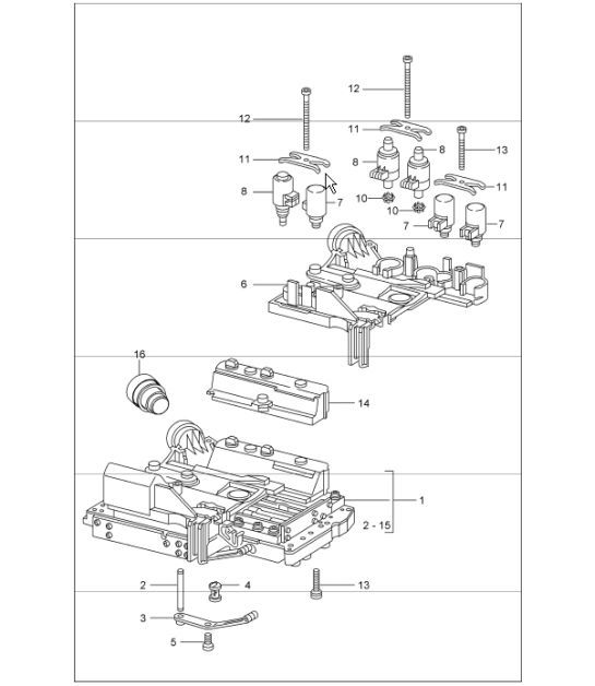 Diagram 340-04 Porsche Cayman 987C/981C (2005-2016) Transmission