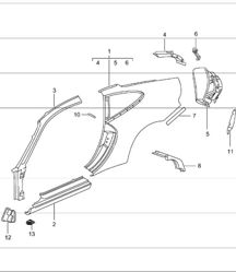 side section outer 996 COUPE 1998-05 side section outer 996 COUPE 1998-05