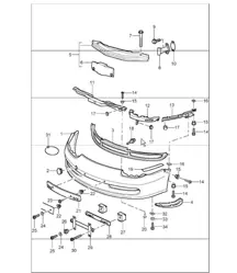 paraurti anteriore 996 1998-05