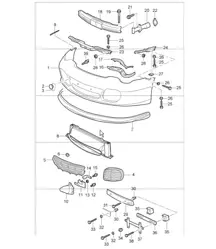 bumper front 996 C4S 2002 ONWARDS