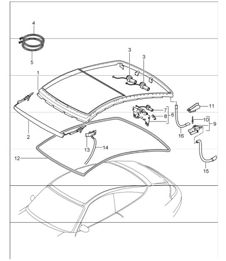 glass roof 996 TARGA 1998-05 glass roof 996 TARGA 1998-05