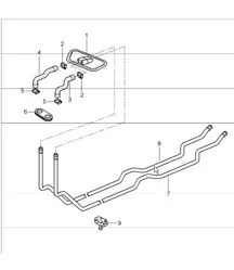 heating system 1, feed line, return line 996 1998-05