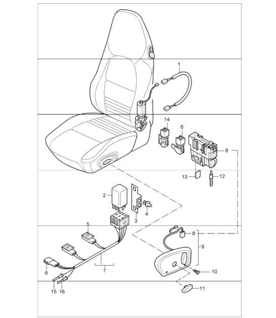 Diagram 817-60 Porsche Cayenne 3.2L V6 2003>> Body