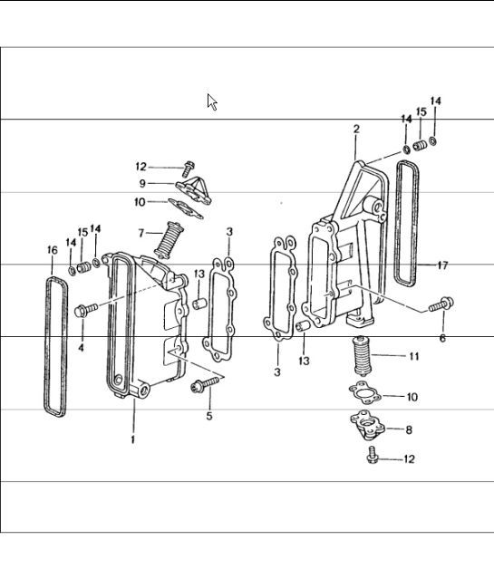 Diagram 103-05 Porsche 996 C4S 3.6L 09/01-2005 Motore