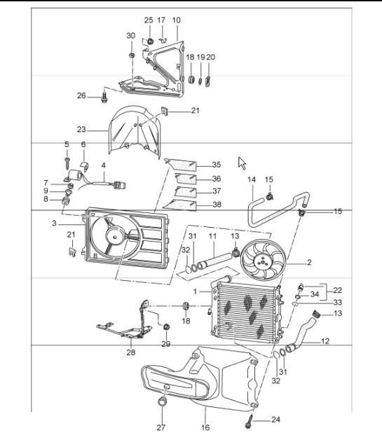 Diagram 105-15 Porsche 卡雷拉GT 