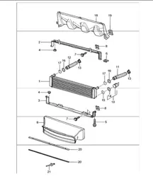 radiator centre 996 TURBO 2001-05