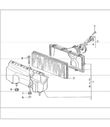 air cleaner 996 TURBO 2001-05