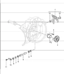 Kupplungsausrücker, Kupplungsbetätigungszylinder 996 TURBO GT2 G96.88 2001-05