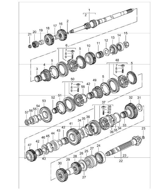 Diagram 303-11 Porsche Macan S Petrol 3.0L V6 340Bhp Transmission