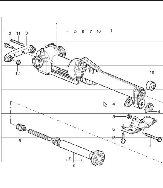 Diagram 305-10 Porsche 993 (911) C4 1994-97 Transmission