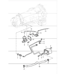 tiptronic atf cooler, atf lines 996 TURBO TIPTRONIC A96.50 2001-05