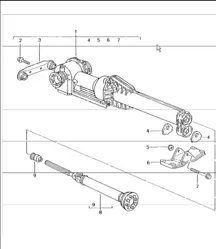 front-axle final drive, cardan shaft 996 TURBO (Z96.00) 2001-05