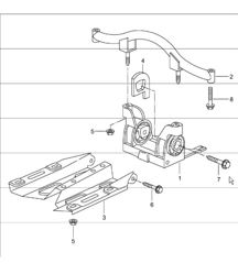 tiptronic transmission suspension and mount intermediate flange 996 TURBO TIPTRONIC 2001-05 tiptronic transmission suspension and mount intermediate flange 996 TURBO TIPTRONIC 2001-05