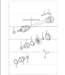 Antriebswelle 996 TURBO 2001-05