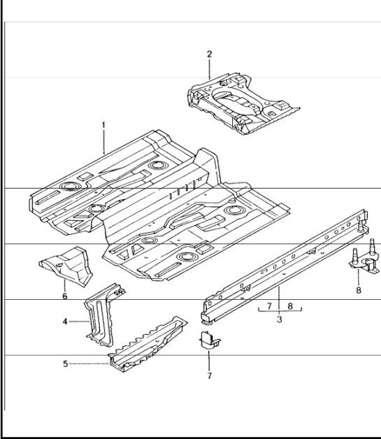 Diagram 801-20 Porsche 993（911）（1994-1998）  车身