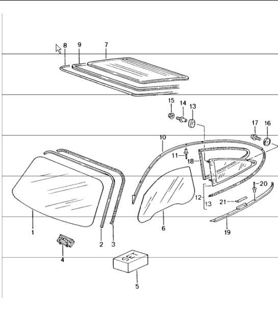 Diagram 805-00 Porsche Cayman S 3.4L 987C 2005-08 Carrozzeria