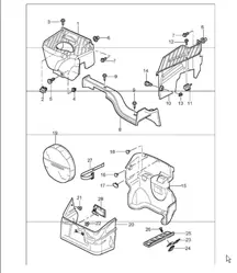 luggage compartment 996 TURBO 2001-05