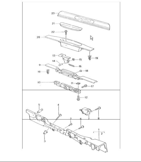 Diagram 807-03 Porsche Panamera Turbo V8 4.8L Carrocería