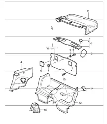 linings rear 996 TURBO CABRIO 2004 ONWARDS