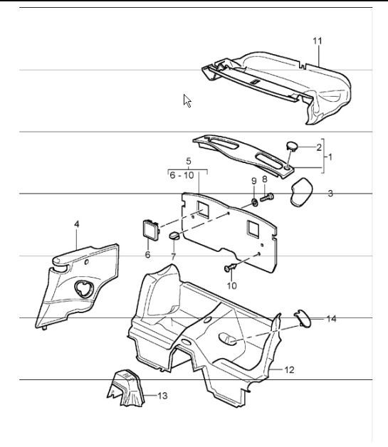 Diagram 807-07 Porsche Panamera S V8 4.8L Carrozzeria