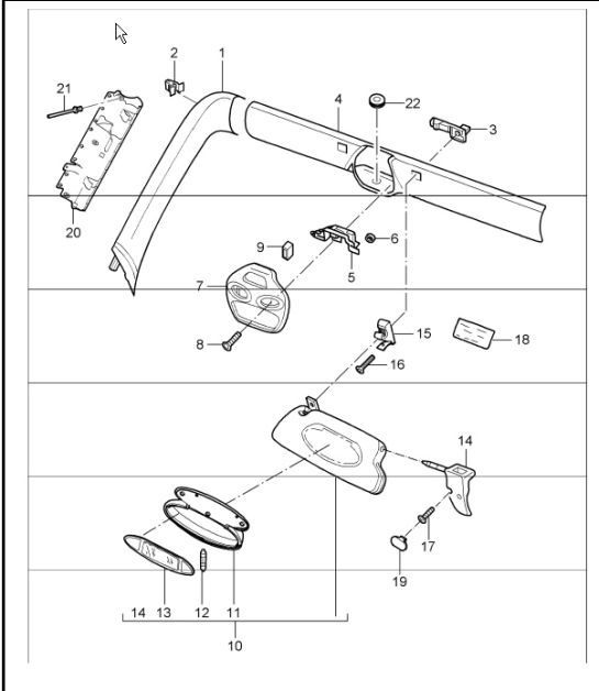 Diagram 807-09 Porsche 992 Carrera 2S Cabriolet 3.0L 