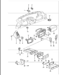 accessories dashboard trim 996 TURBO UPTO 2001