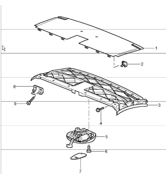 Diagram 811-05 Porsche Cayman 2.7L 987C 2006-08 Body