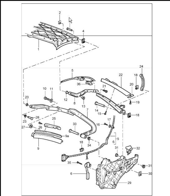 Diagram 811-07 Porsche 997 (911) MK1 2005-2008 Body