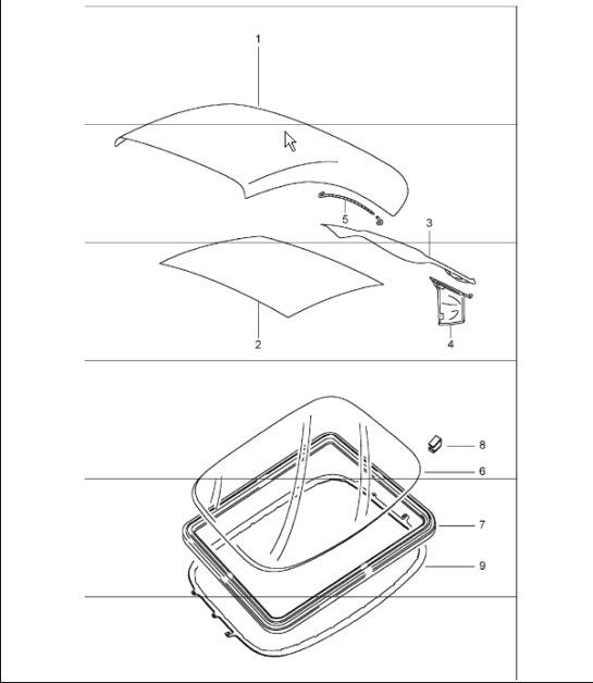 Diagram 811-10 Porsche 996 C4 3.4L 1997-08/01 Carrozzeria