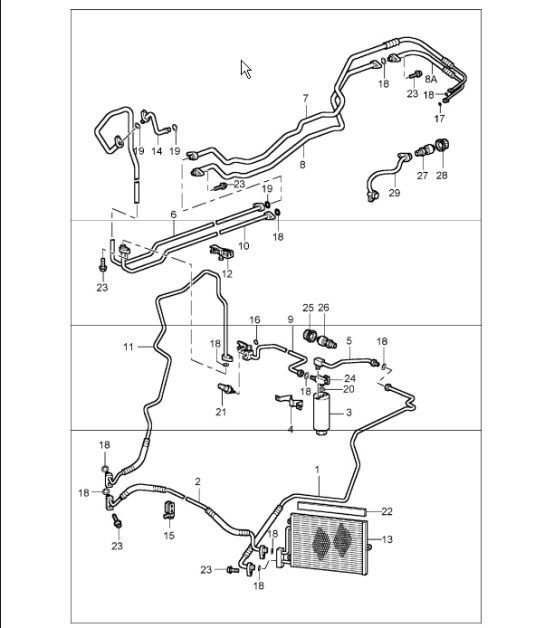 Diagram 813-25 Porsche 卡宴 E-Hybrid V6 3.0 升 V6 340 马力 