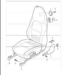 front seat 996 TURBO / GT2 2001-05