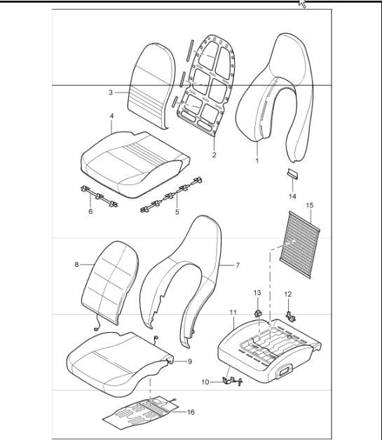Diagram 817-05 Porsche 996 C4 3.6L 09/01-2005  车身