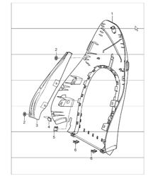 backrest shell, standard seat, comfort seat 996 TURBO / GT2 2001-05 backrest shell, standard seat, comfort seat 996 TURBO / GT2 2001-05