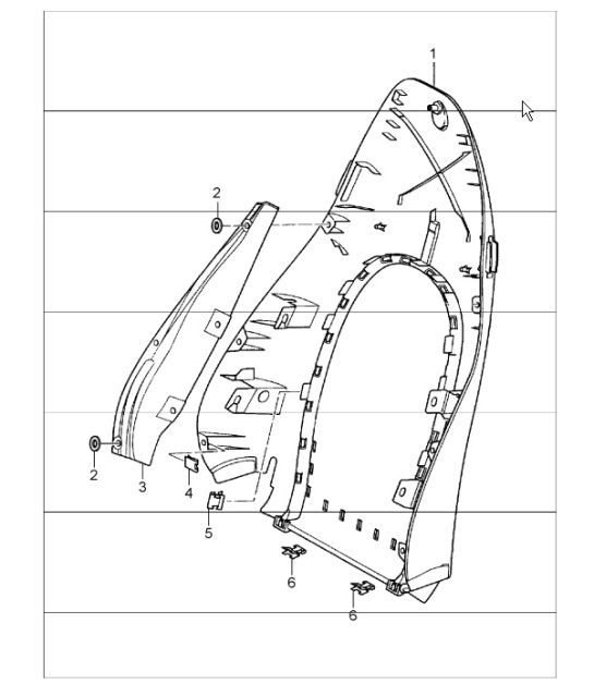 Diagram 817-10 Porsche 918 Spyder 2014-2015 