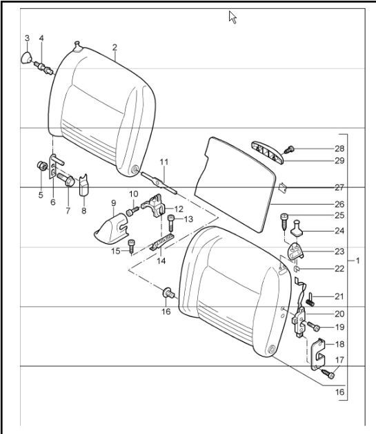 Diagram 817-70 Porsche Cayenne Coupe Turbo V8 4.0L Petrol 550Hp 