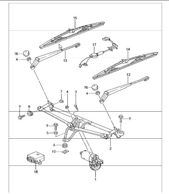 Diagram 904-00 Porsche Cayenne Turbo / Turbo S 4.8L 2007>> Electrical equipment