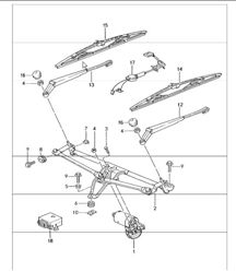 windscreen wiper system rain sensor 996 TURBO 2001-05 windscreen wiper system rain sensor 996 TURBO 2001-05