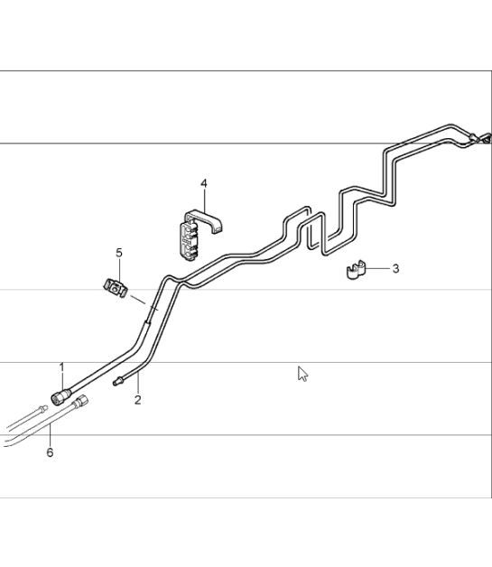 Diagram 201-10 Porsche Boxster 986/987/981 (1997-2016) Fuel System, Exhaust System