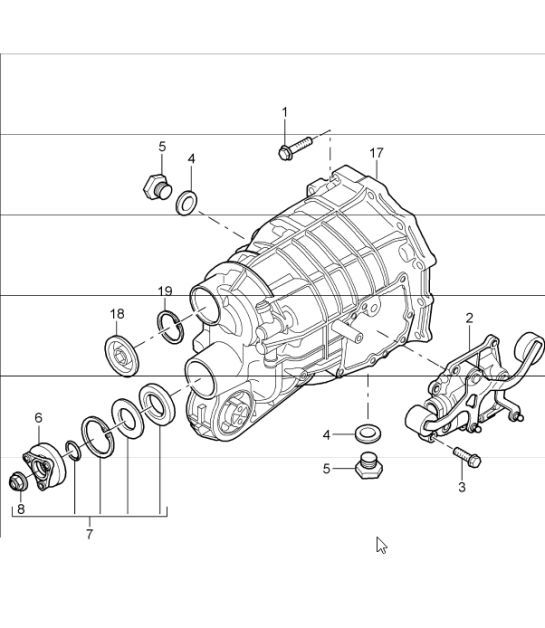 Diagram 302-05 Porsche 997 (911) MK1 2005-2008 Transmission