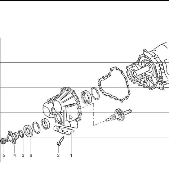Diagram 320-01 Porsche Boxster 986/987/981 (1997-2016) Transmission