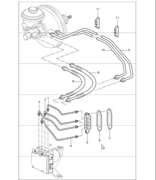 Diagram 604-06 Porsche 996（911）（1997-2005） 车轮、制动器