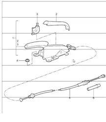 handbrake actuator 997.1 2005-08