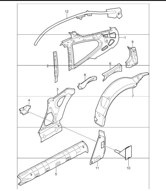 Diagram 801-50 Porsche 卡宴 Turbo E-Hybrid Coupe 配备 GT 套件 V8 4.0 739Hp 