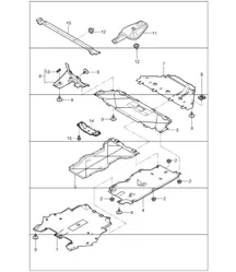 linings underbody 997.1 2005-08