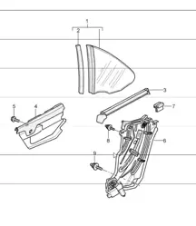 luneta trasera 997.1 CABRIO 2005-08