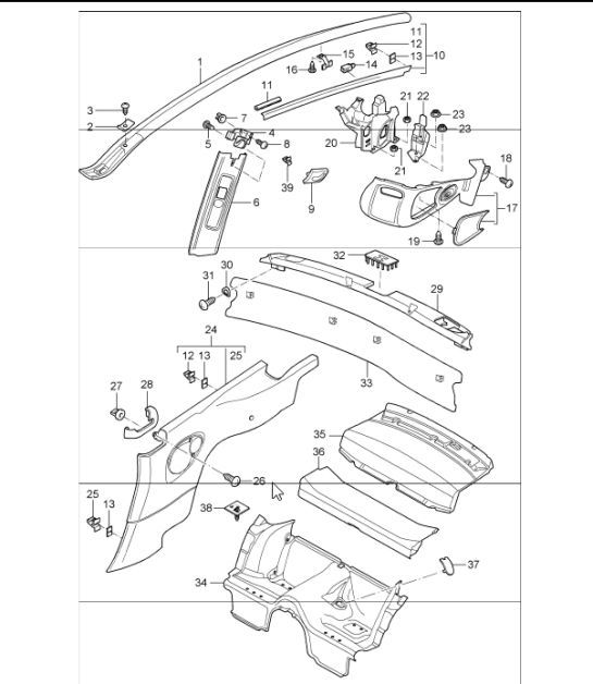 Diagram 807-06 Porsche Cayman 718 2.0L PDK（300马力）  车身